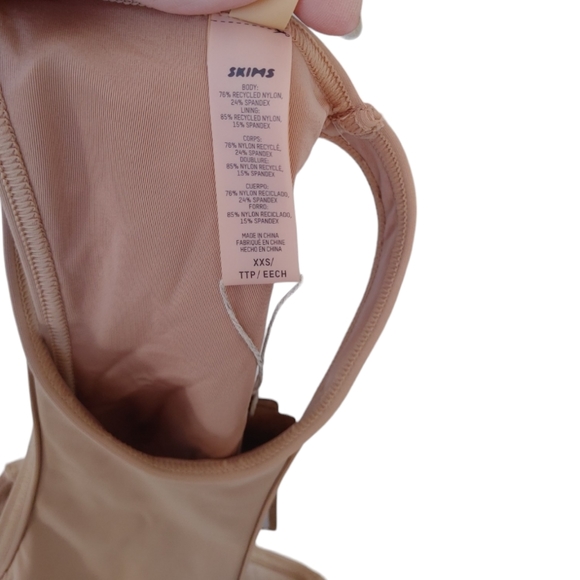 SKIMS 2 Pieces Swimming High Neck Racer Back Top & Mini Micro Swim Skirt - Picture 10 of 16